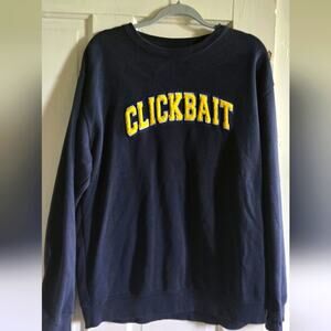 David Dobrik Clickbait crew neck, size L